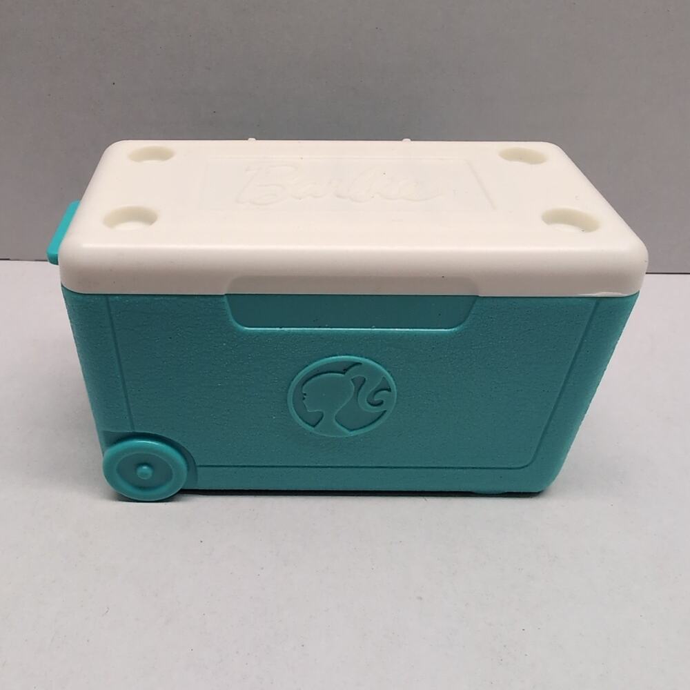 Barbie Blue Ice Cooler Accesory Dollhouse Pretend Play Backyard BBQ Mattel